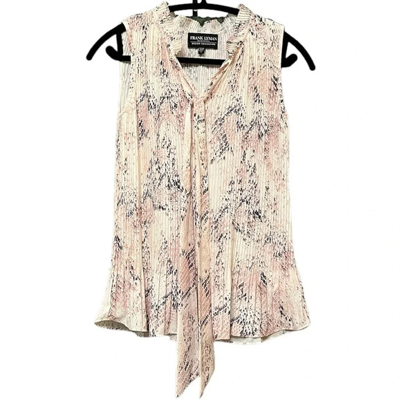 Frank Lyman dress top with built in tie, size small S - Picture 1 of 8